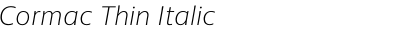 Cormac Thin Italic